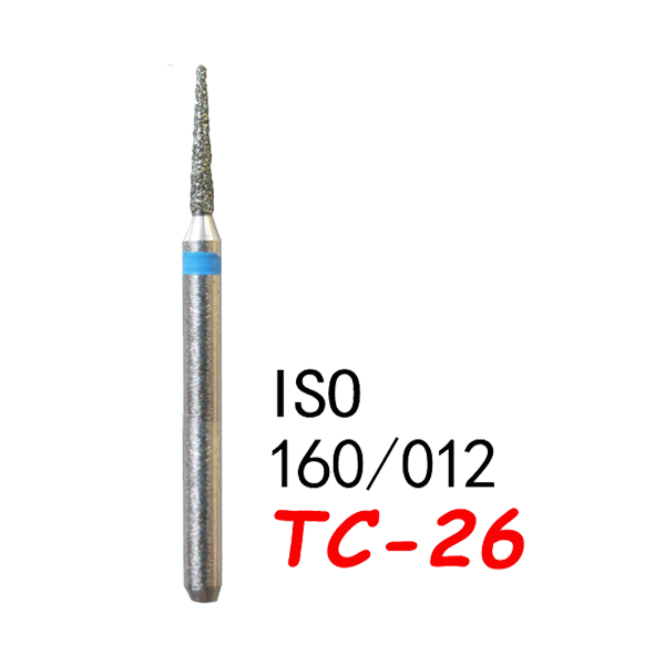 TC-26 Needle Shape Head Diamond Burs-(50 pcs in a box )