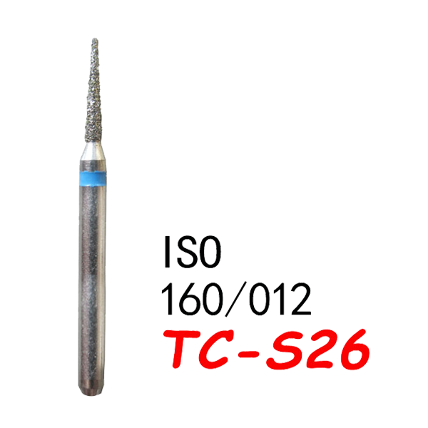 TC-S26 Needle Shape Head Diamond Burs-(50 pcs in a box )