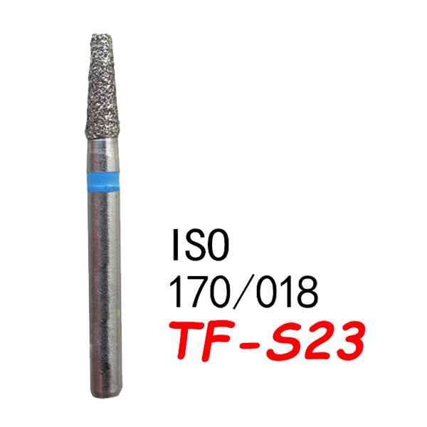 TF-S23  Flat End Taper Dental Diamond Bur-(50pcs in a box)