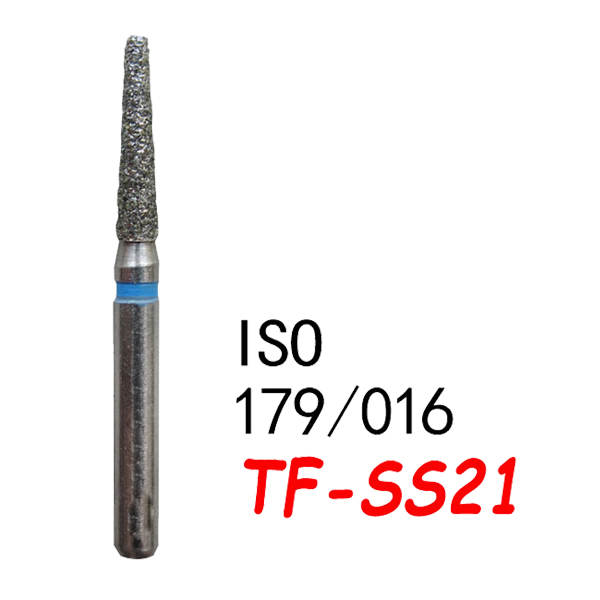 TF-SS21  Flat End Taper Dental Diamond Bur-(50pcs in a box)