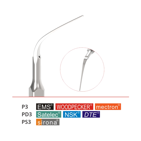 P3-PD3-PS3 Periodontal Scaling Tips (5pcs in the pack)