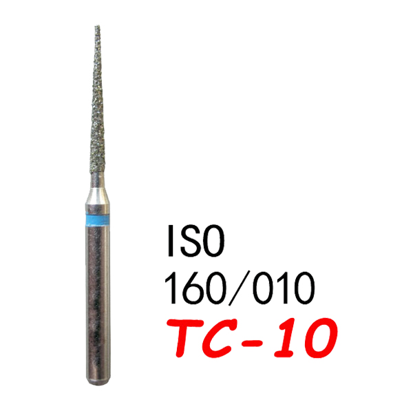 TC-10 Needle Shape Head Diamond Burs-(50 pcs in a box )