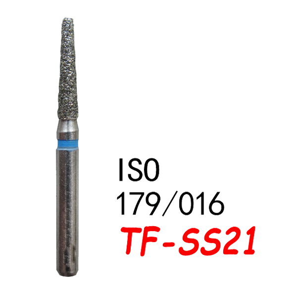 TF-SS21  Flat End Taper Dental Diamond Bur-(50pcs in a box)