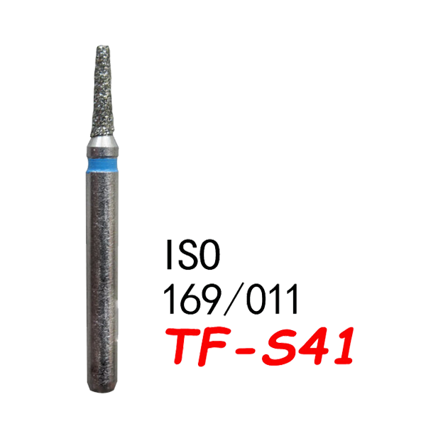 TF-S41 Flat End Taper Dental Diamond Bur-(50pcs in a box)