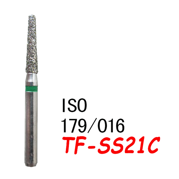 TF-SS21C  Flat End Taper Dental Diamond Bur-(50pcs in a box)