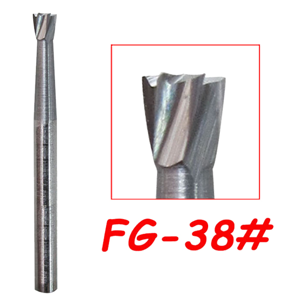 38#  FG Carbide Burs-3pcs in a box