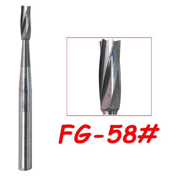 58#  FG Carbide Burs-3pcs in a box