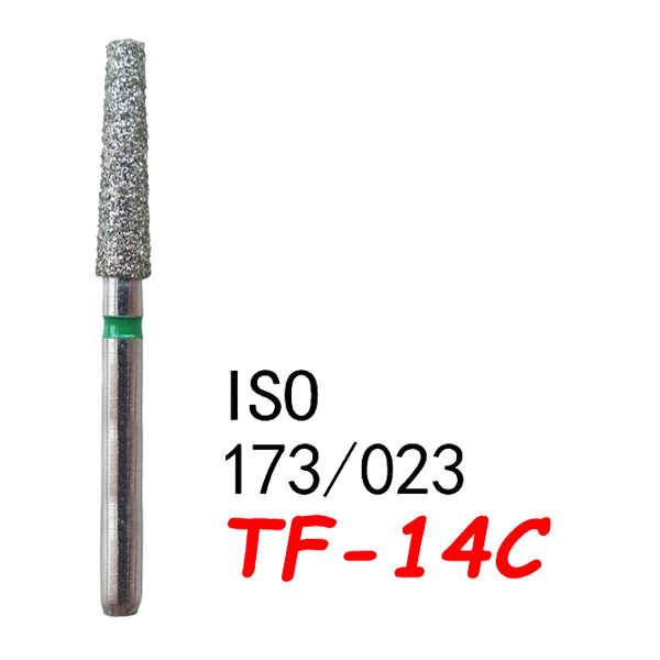 TF-14C  Flat End Taper Dental Diamond Bur-(50 pcs in a box)