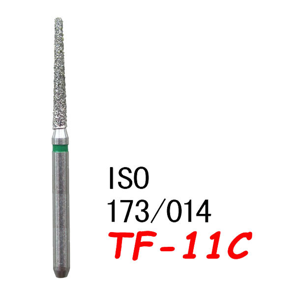 TF-11C Flat End Taper Dental Diamond Bur - (50 pcs in a box )