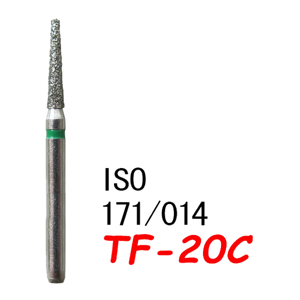 TF-20C  Flat End Taper Dental Diamond Bur-(50 pcs in a box)