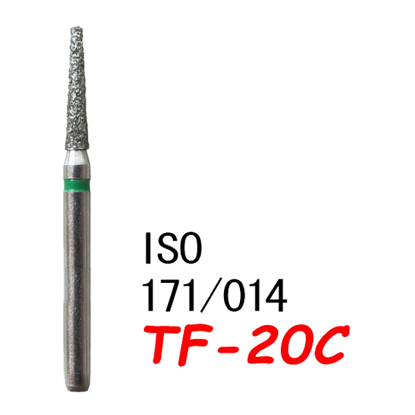 TF-20C  Flat End Taper Dental Diamond Bur-(50 pcs in a box)