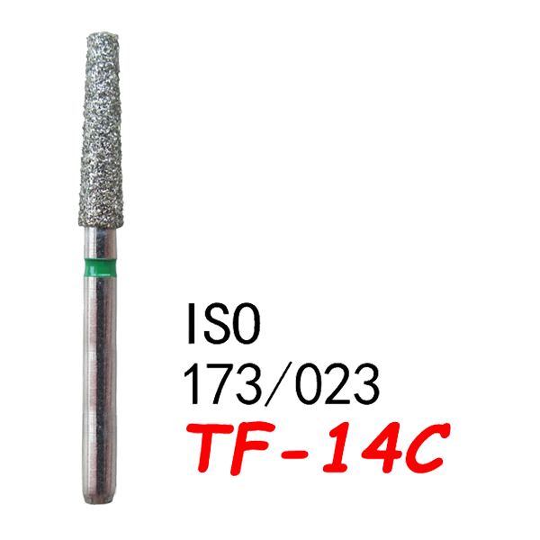 TF-14C  Flat End Taper Dental Diamond Bur-(50 pcs in a box)