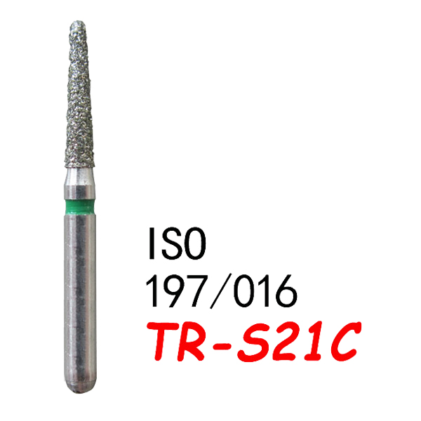 TR-S21C FG Diamond Burs-(50pcs in a box)