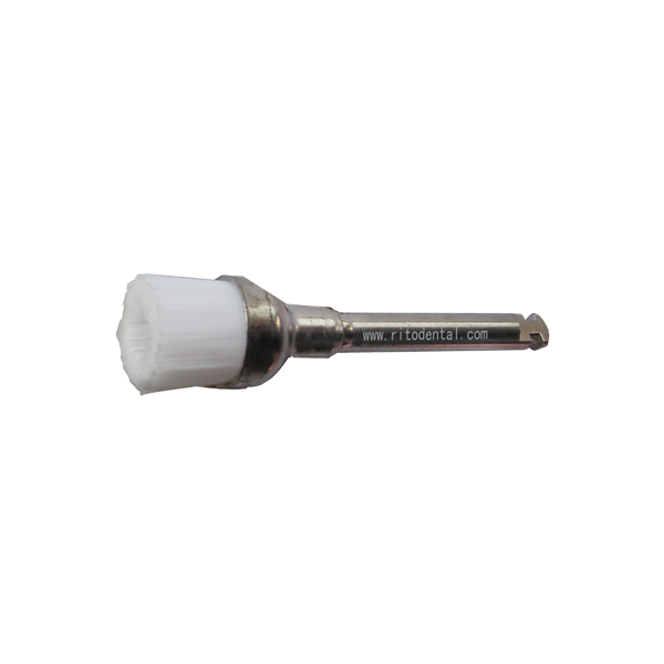 RT-342W Cup Type White Nylon Prophy Brushes - 30 Pieces