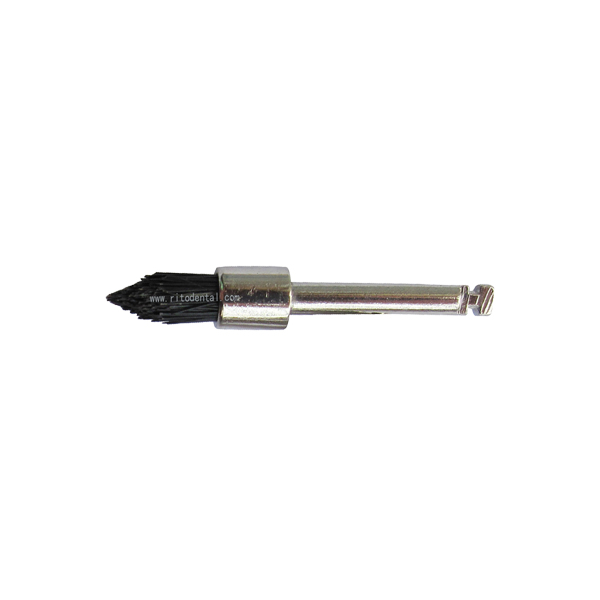 RT-340B Taper Black Bristle Prophy Brushes - 50 Pieces