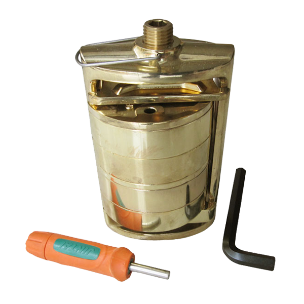 JT-047 Brass Double Flask With Compressor