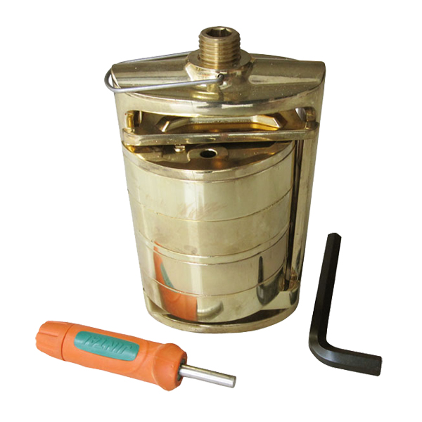 JT-047 Brass Double Flask With Compressor