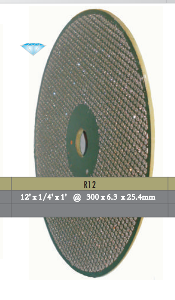 RT-R12 Diamond Disc 12 Inch (For plaster trimmer)